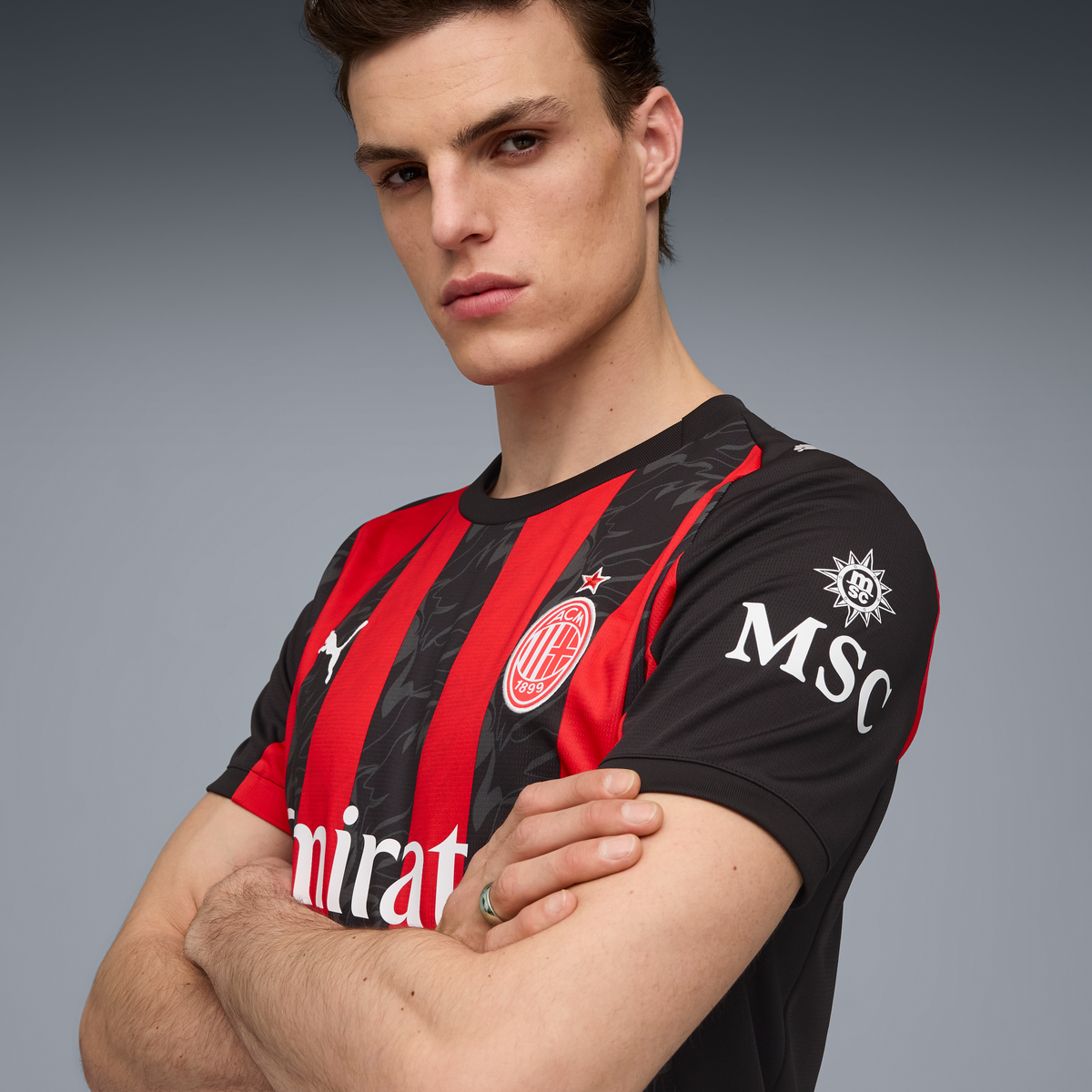 Puma AC Milan Men Home Replica Short Sleeve Jersey 25/26 product image 3, provided for visual reference and product detail