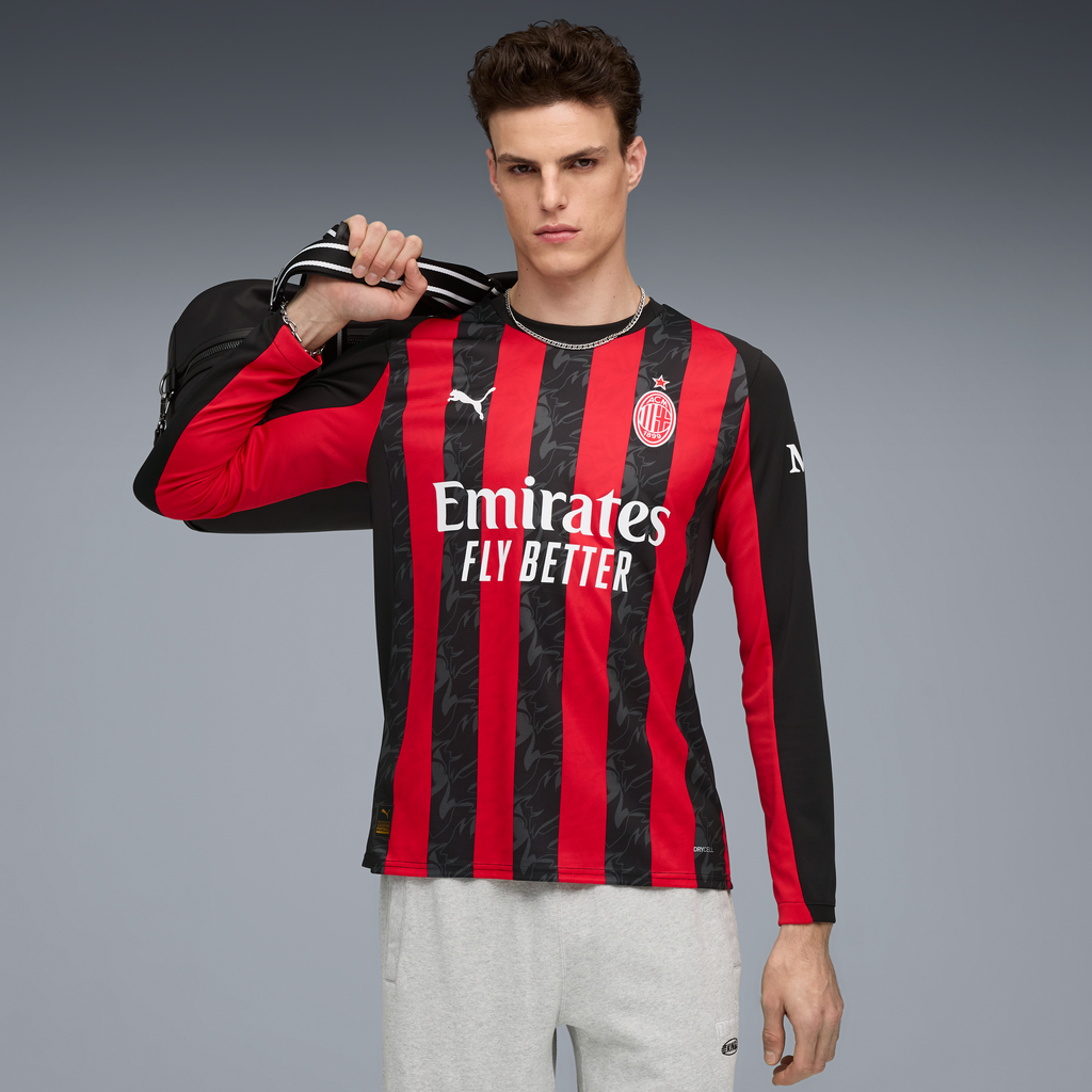 Puma AC Milan Men Home Replica Long Sleeve Jersey 25/26 product image 1, provided for visual reference and product detail