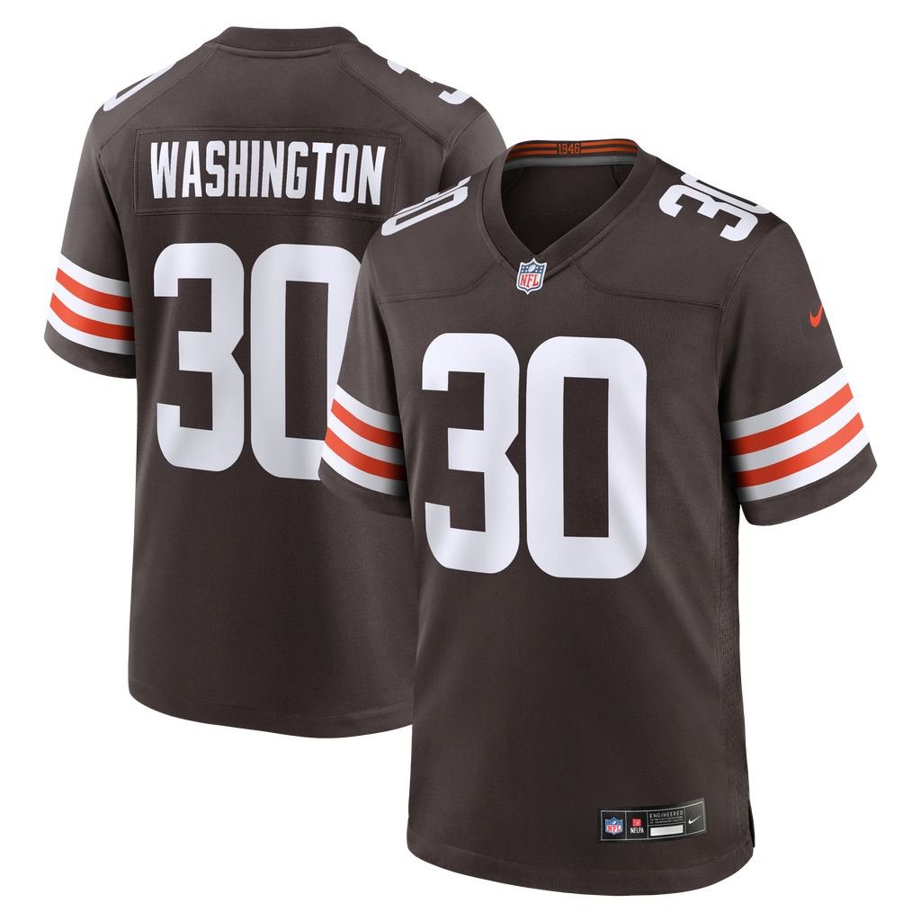 Cleveland Browns Zion Washington Nike Brown Team Game Jersey product image 1