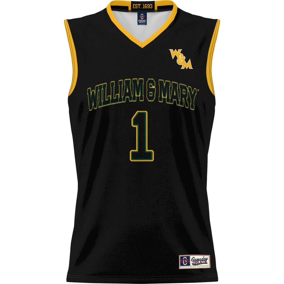 #1 William & Mary Tribe Lightweight Basketball Jersey product image 3