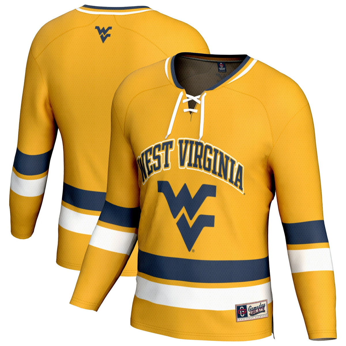 West Virginia Mountaineers Spirit Hockey Jersey - Gold product image 1