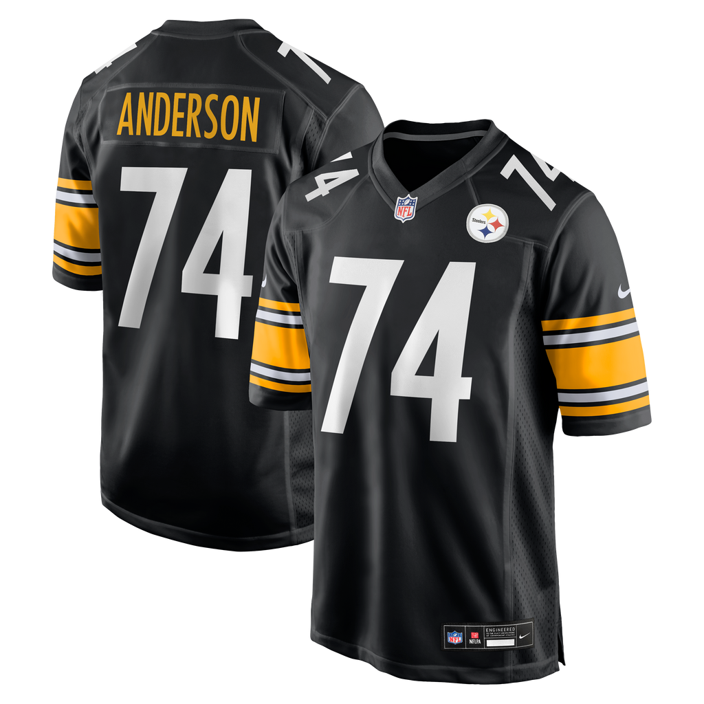 Pittsburgh Steelers Spencer Anderson Nike Black Game Jersey product image 1