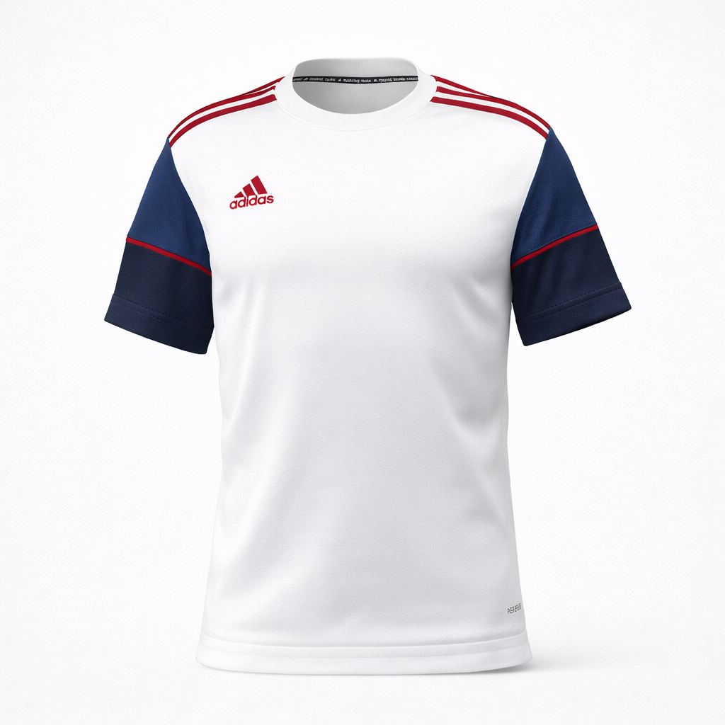 adidas miEntrada 22 Jersey White/Navy product image 1, provided for visual reference and product detail review