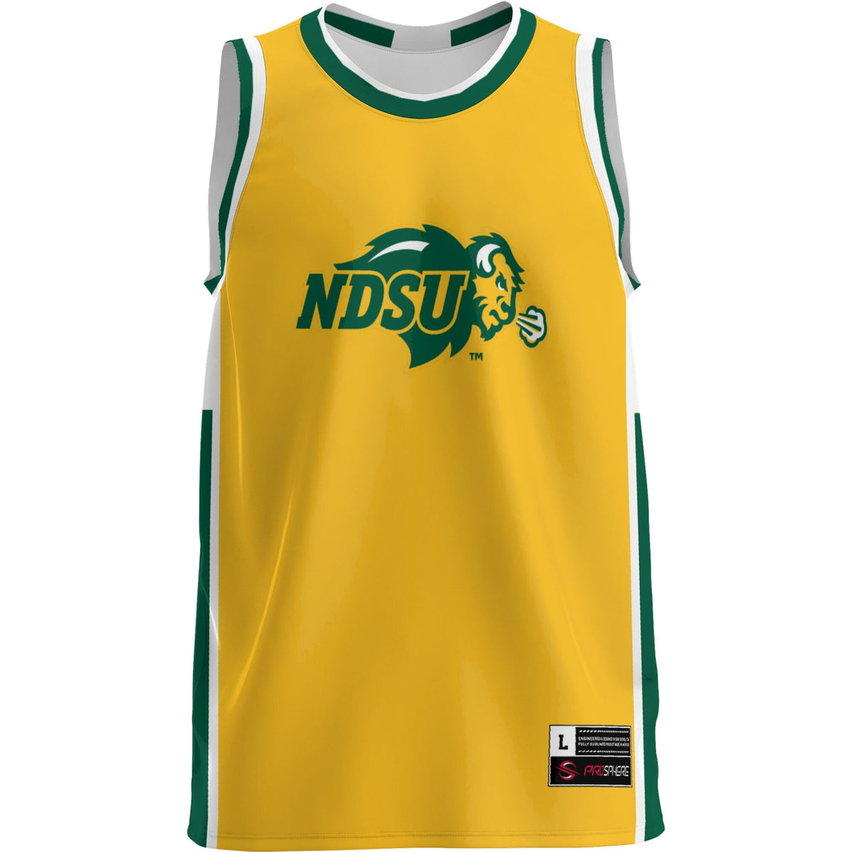 NDSU Bison Lightweight Basketball Jersey - Green product image 3