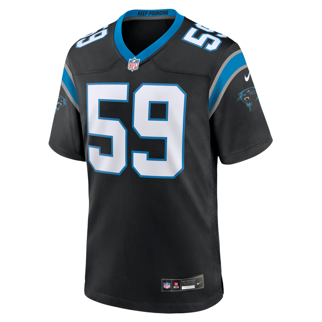 Carolina Panthers Luke Kuechly Nike Black Team Game Jersey product image 2