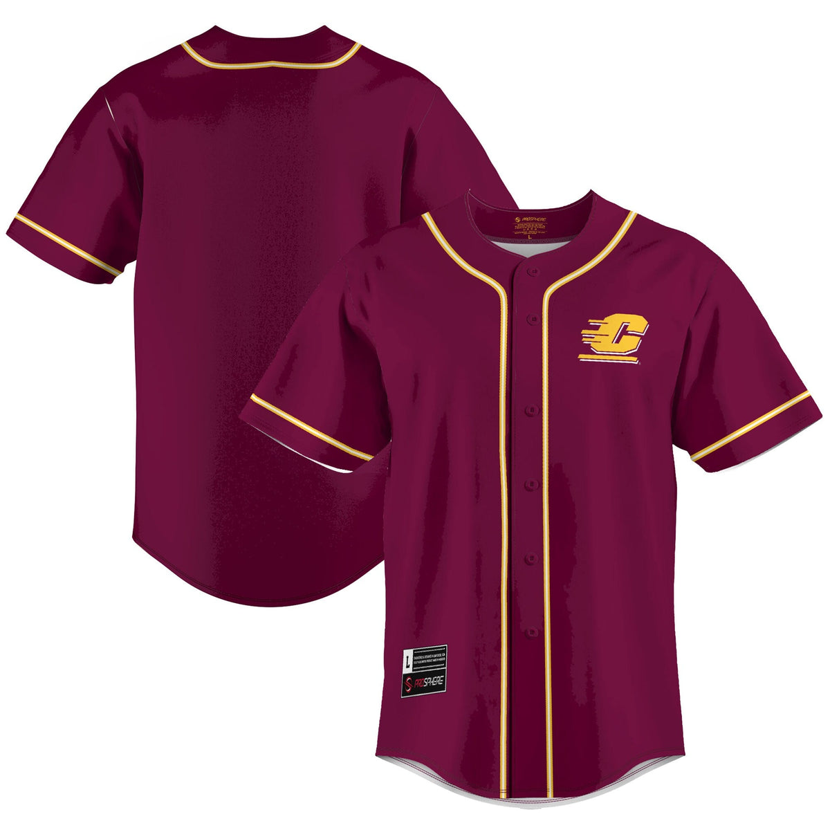 Central Michigan Chippewas Lightweight Baseball Jersey product image 2