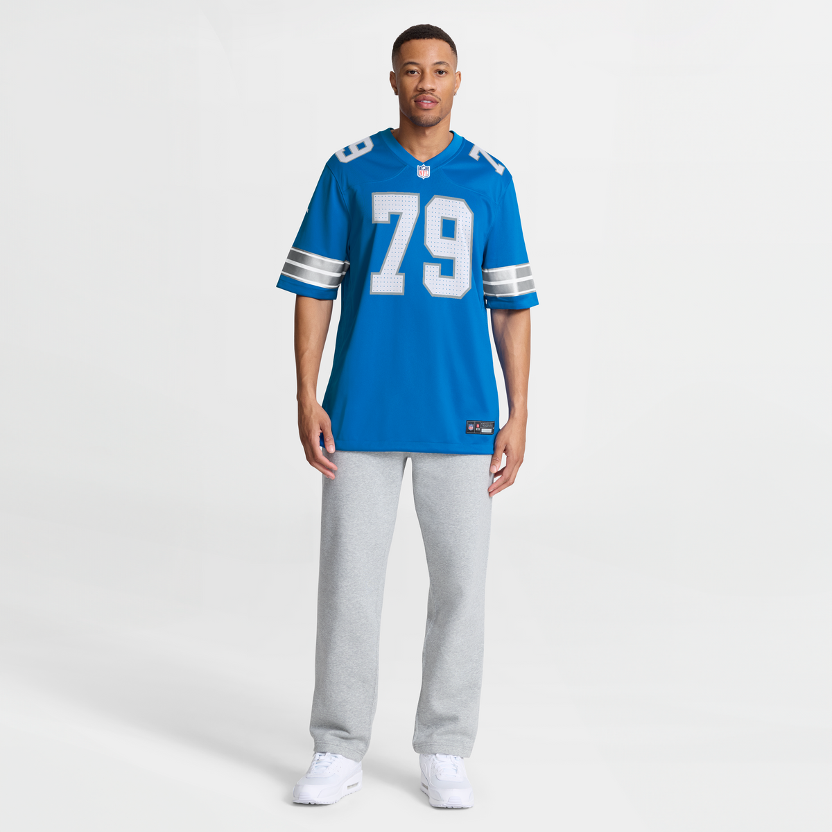 Detroit Lions Larry Borom Nike Blue Team Game Jersey product image 4