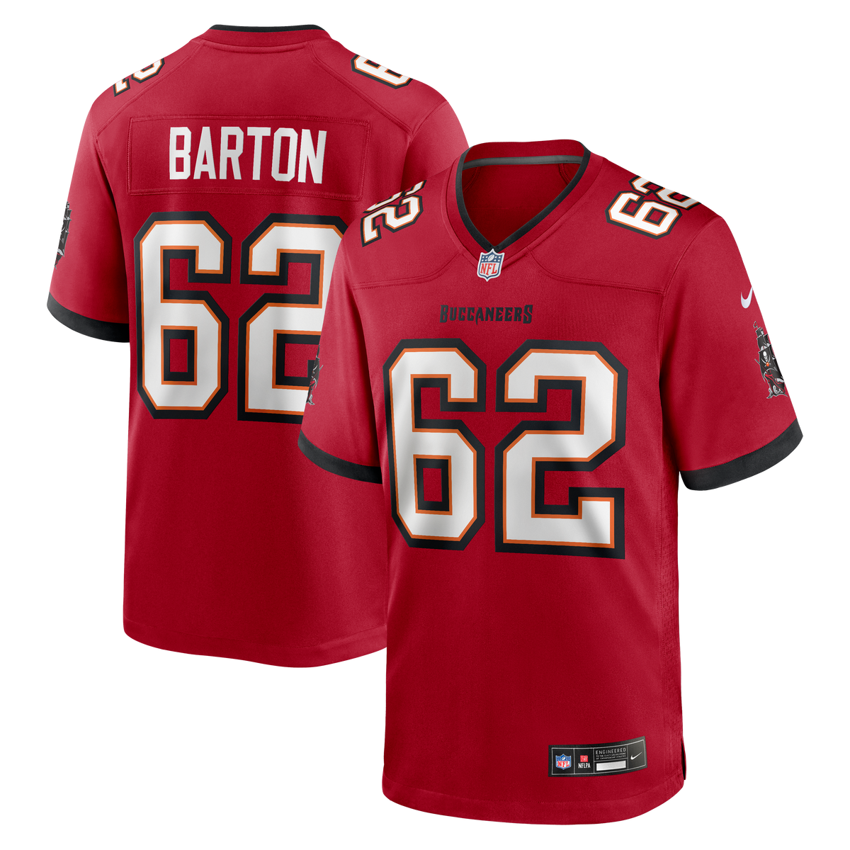 Graham Barton Pick No. 26 Nike Red Player Game Jersey product image 1