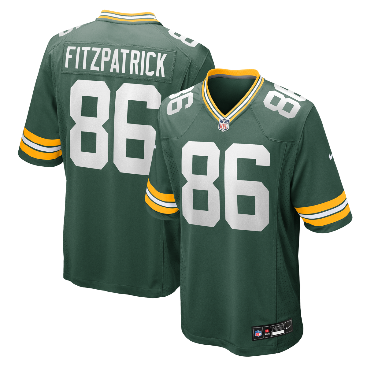 Green Bay Packers John FitzPatrick Nike Team Game Jersey product image 1