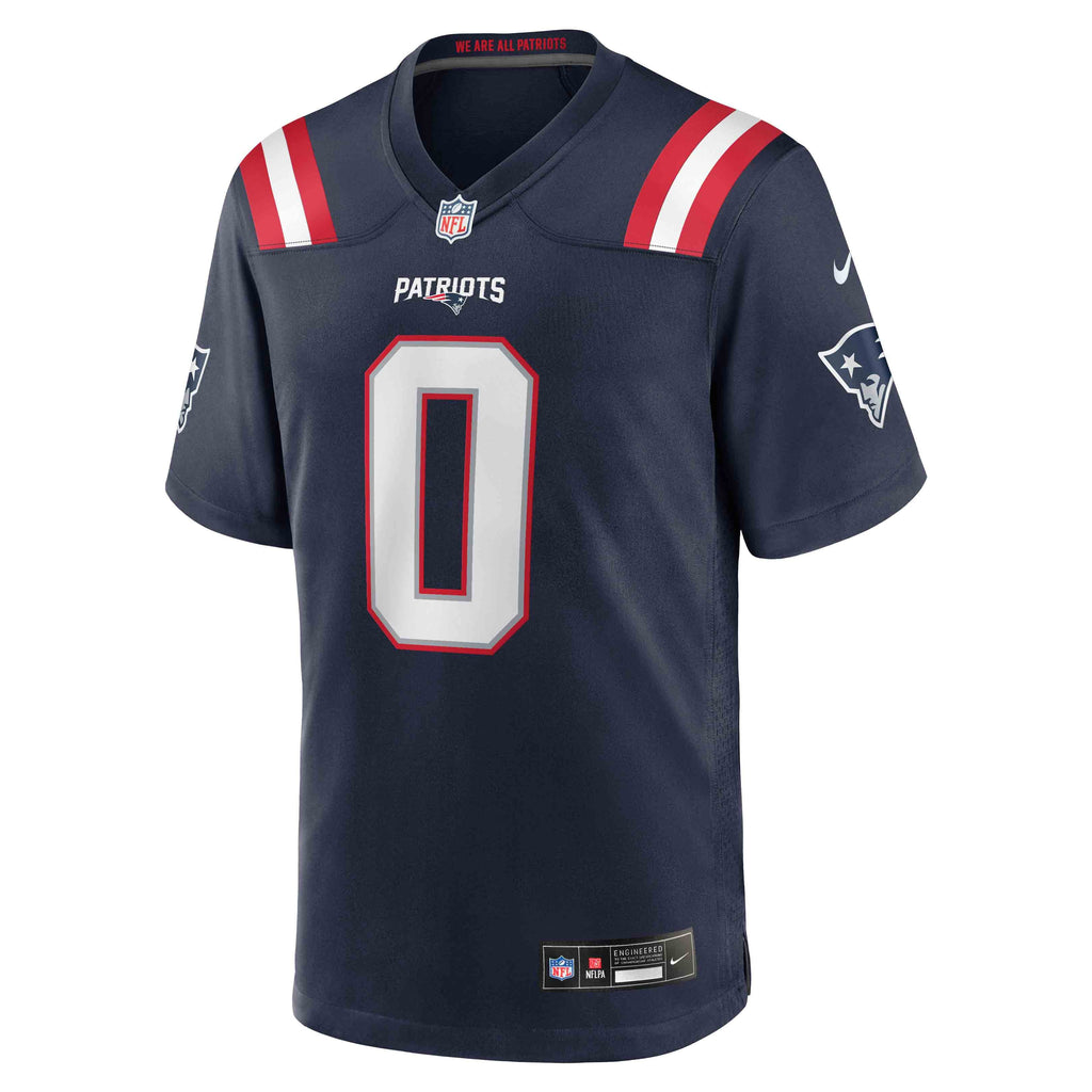 New England Patriots Christian Gonzalez Nike Navy Team Game product image 2