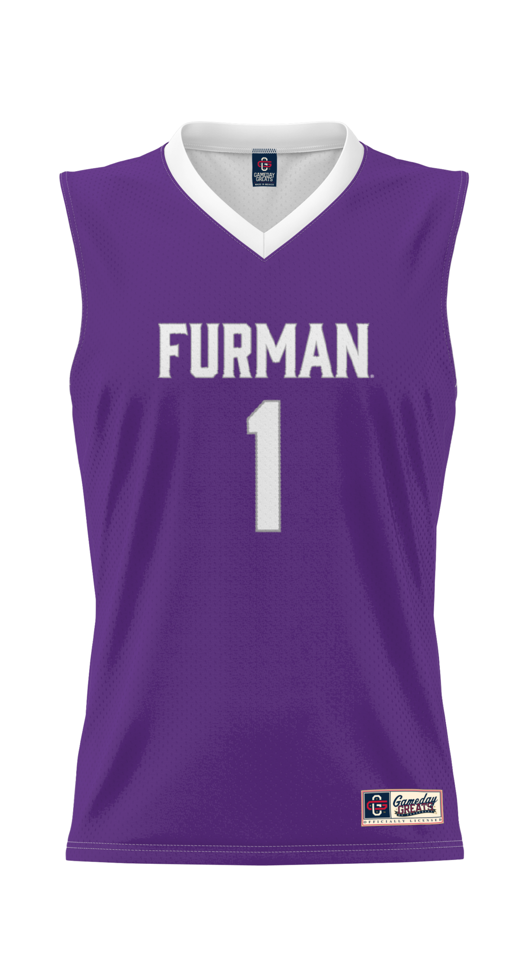 #1 Furman Paladins Lightweight Basketball Jersey - Purple product image 3