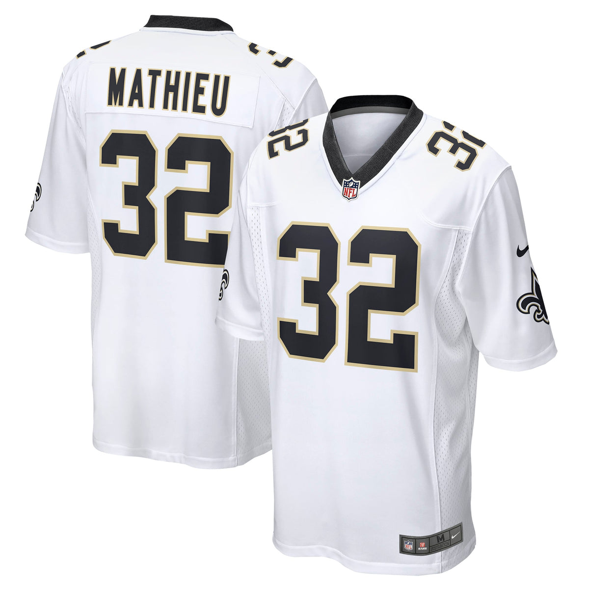 New Orleans Saints Tyrann Mathieu Nike White Game Jersey product image 1
