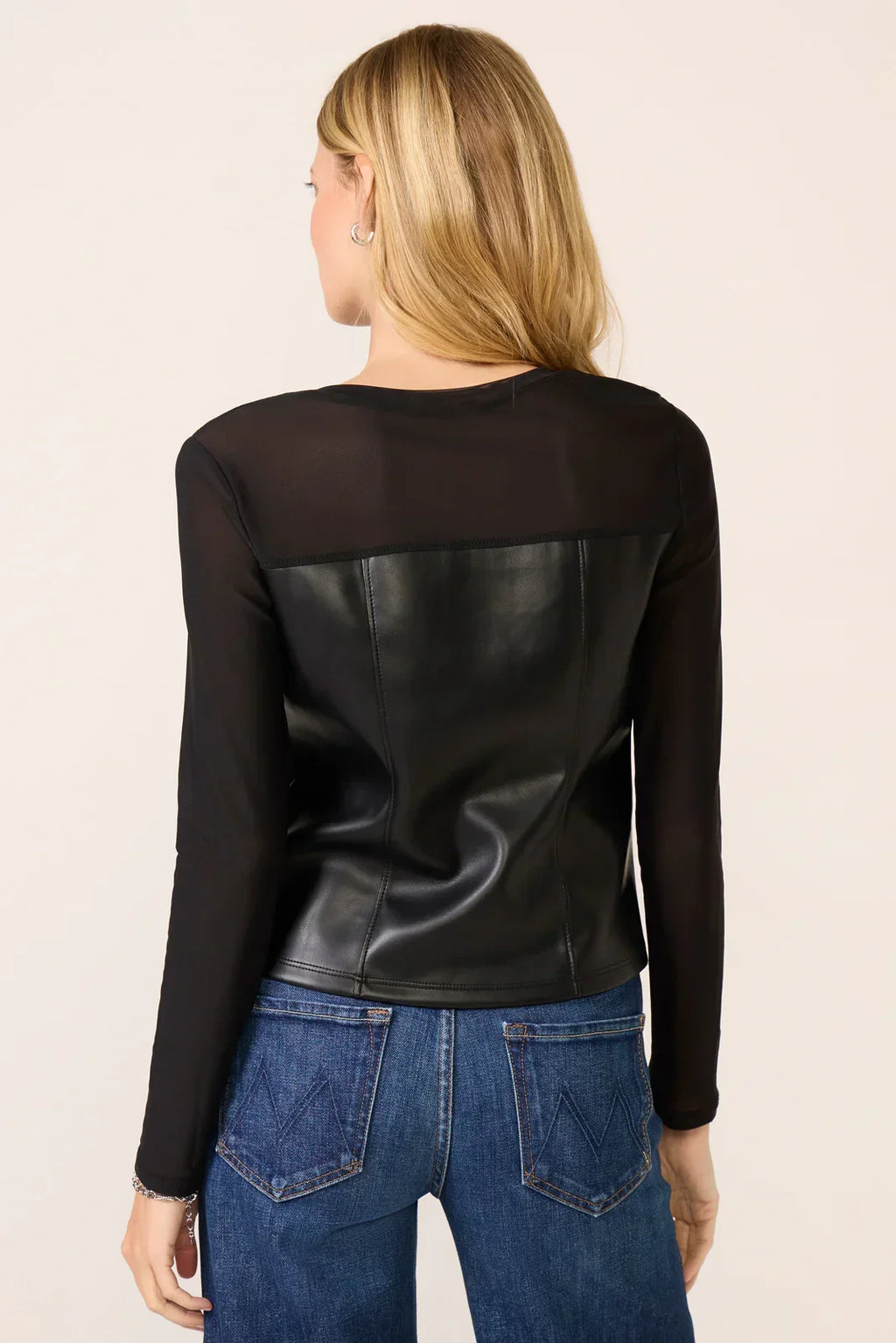 Faux Leather Corset Top