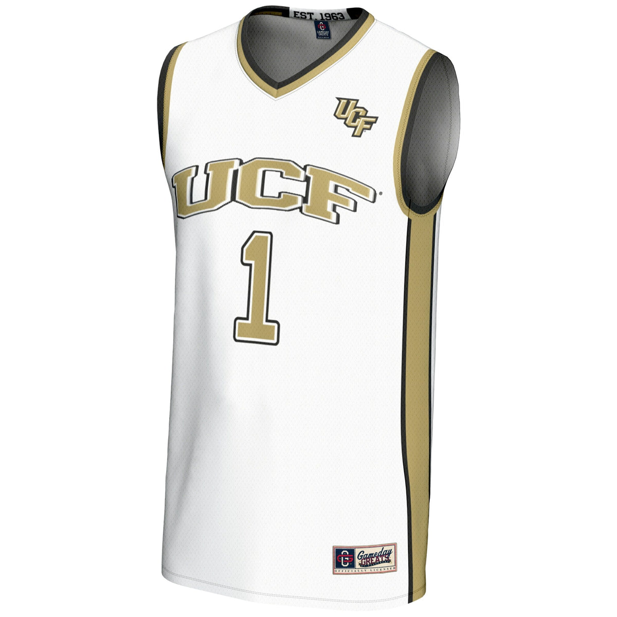 #1 UCF Knights Lightweight Basketball Jersey - White product image 3