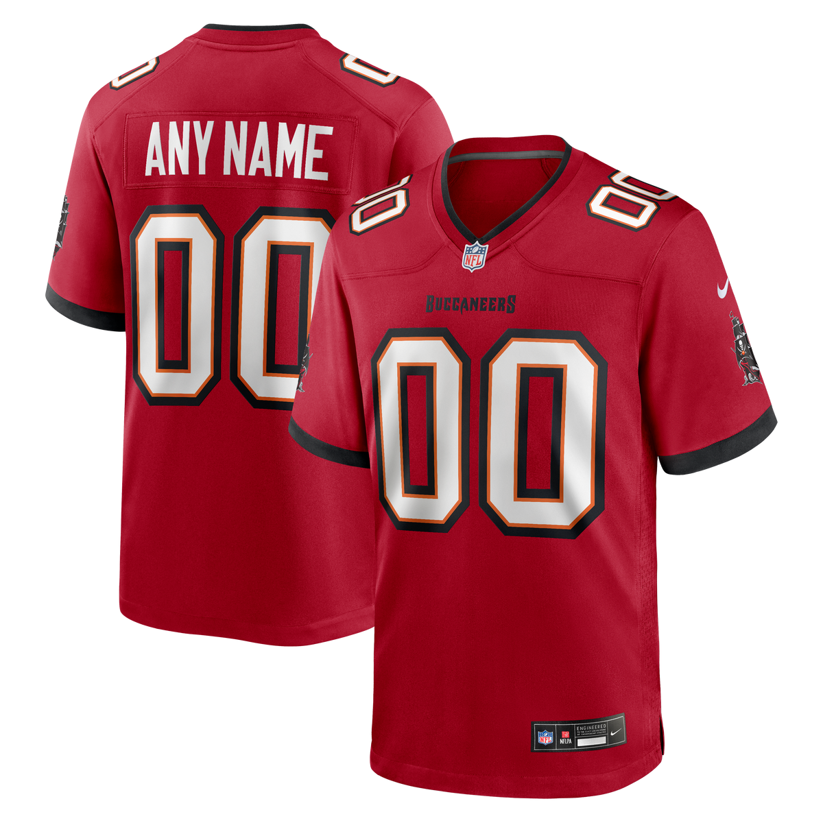 Nike Red Tampa Bay Buccaneers Team Custom Game Jersey product image 9