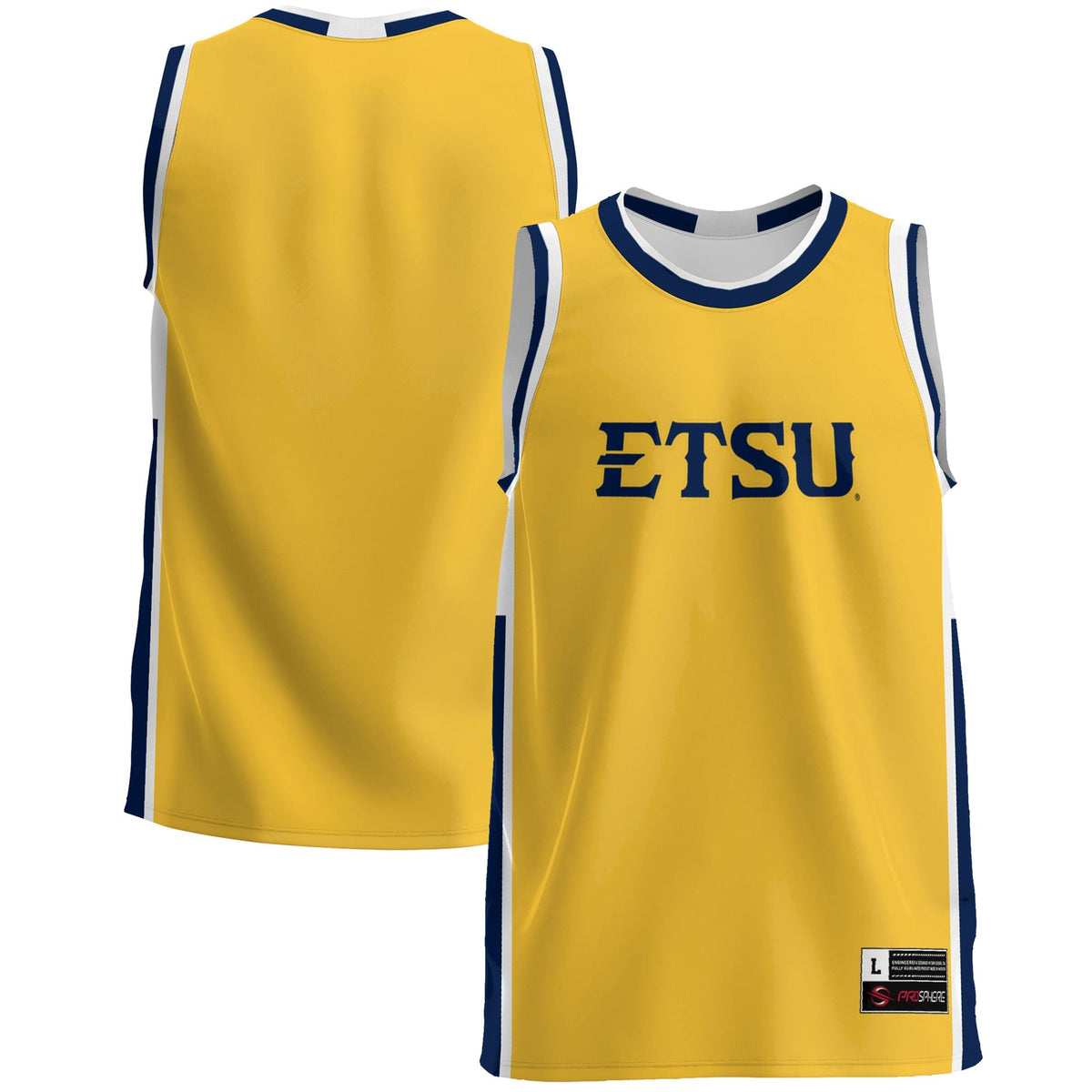 ETSU Buccaneers Lightweight Basketball Jersey - Navy product image 2