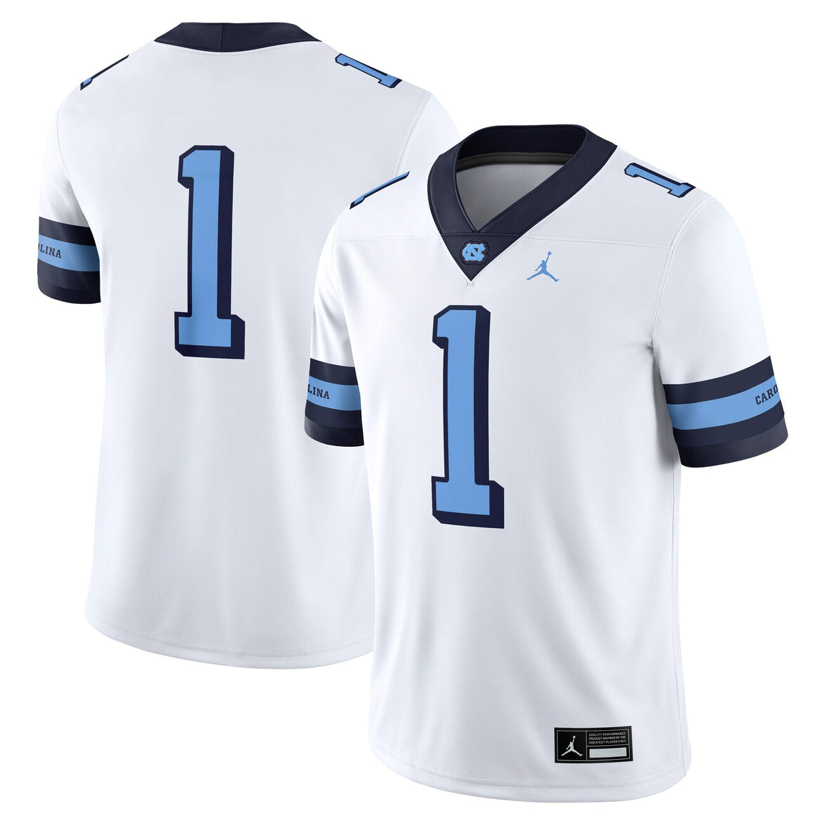 #1 North Carolina Tar Heels Alternate Game Jersey - White product image 2