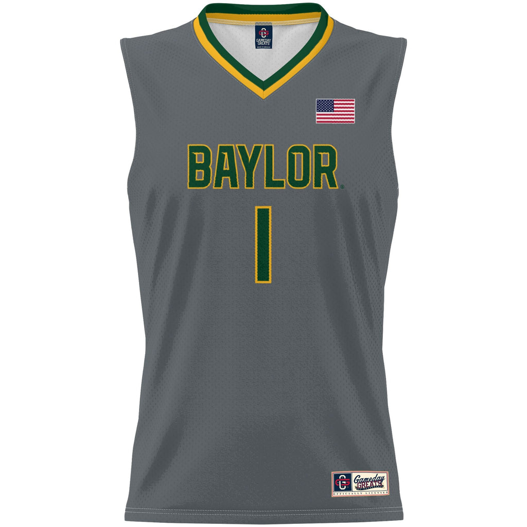 #1 Baylor Bears Lightweight Basketball Jersey - Gray product image 3