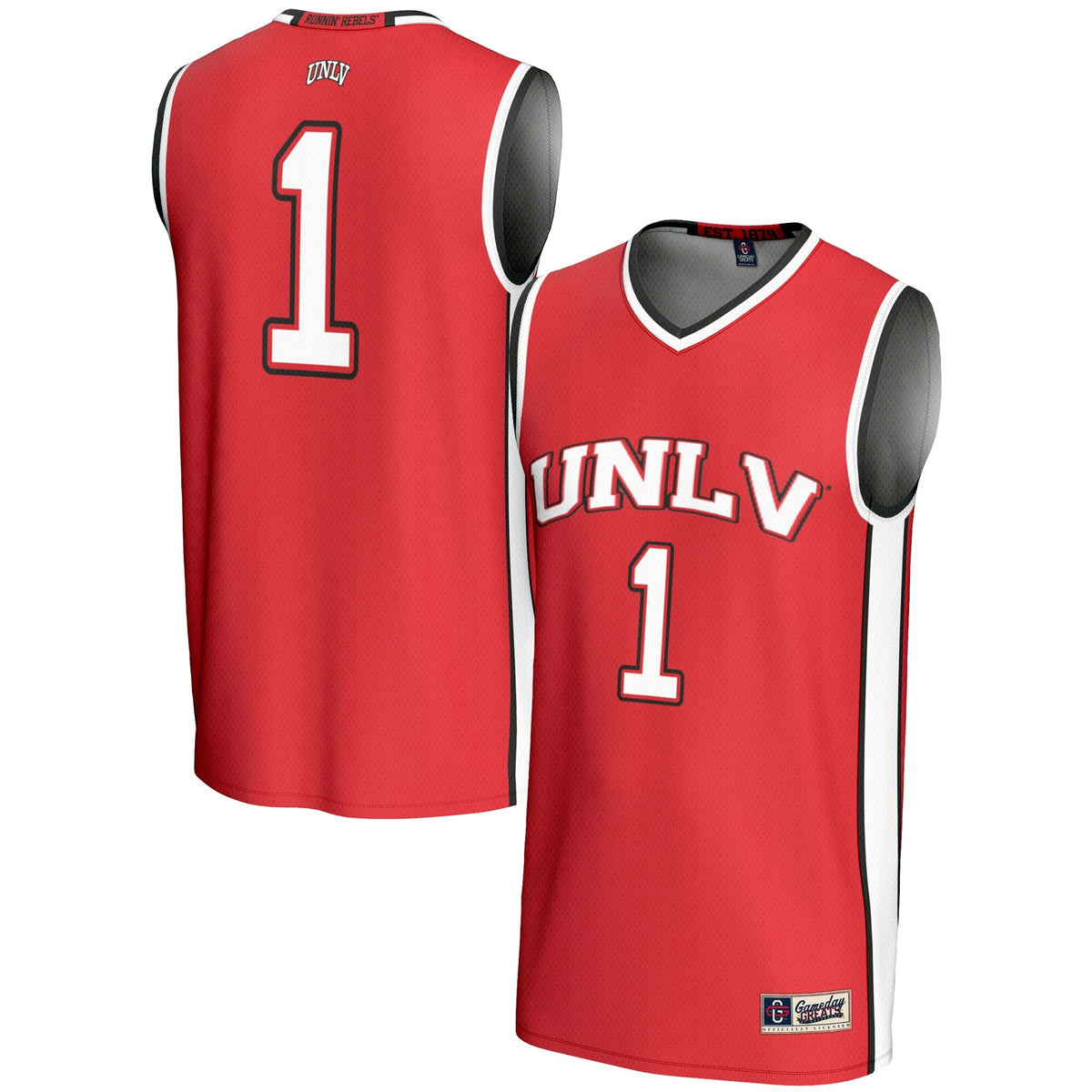 #1 UNLV Rebels Lightweight Basketball Jersey - Scarlet product image 1