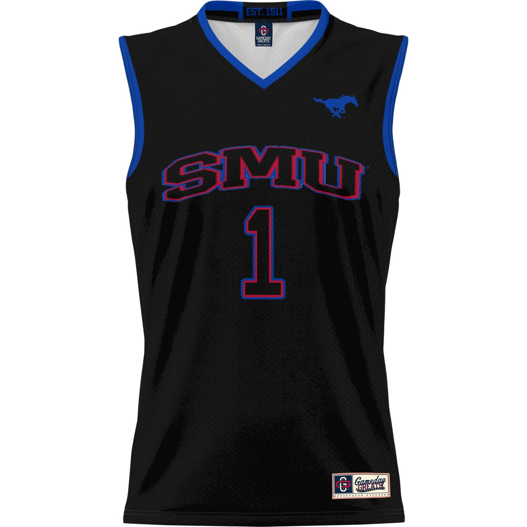 #1 SMU Mustangs Lightweight Basketball Jersey - Black product image 3