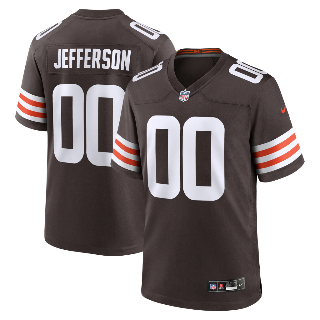 Cleveland Browns Justin Jefferson Nike Brown Game Jersey product image 1