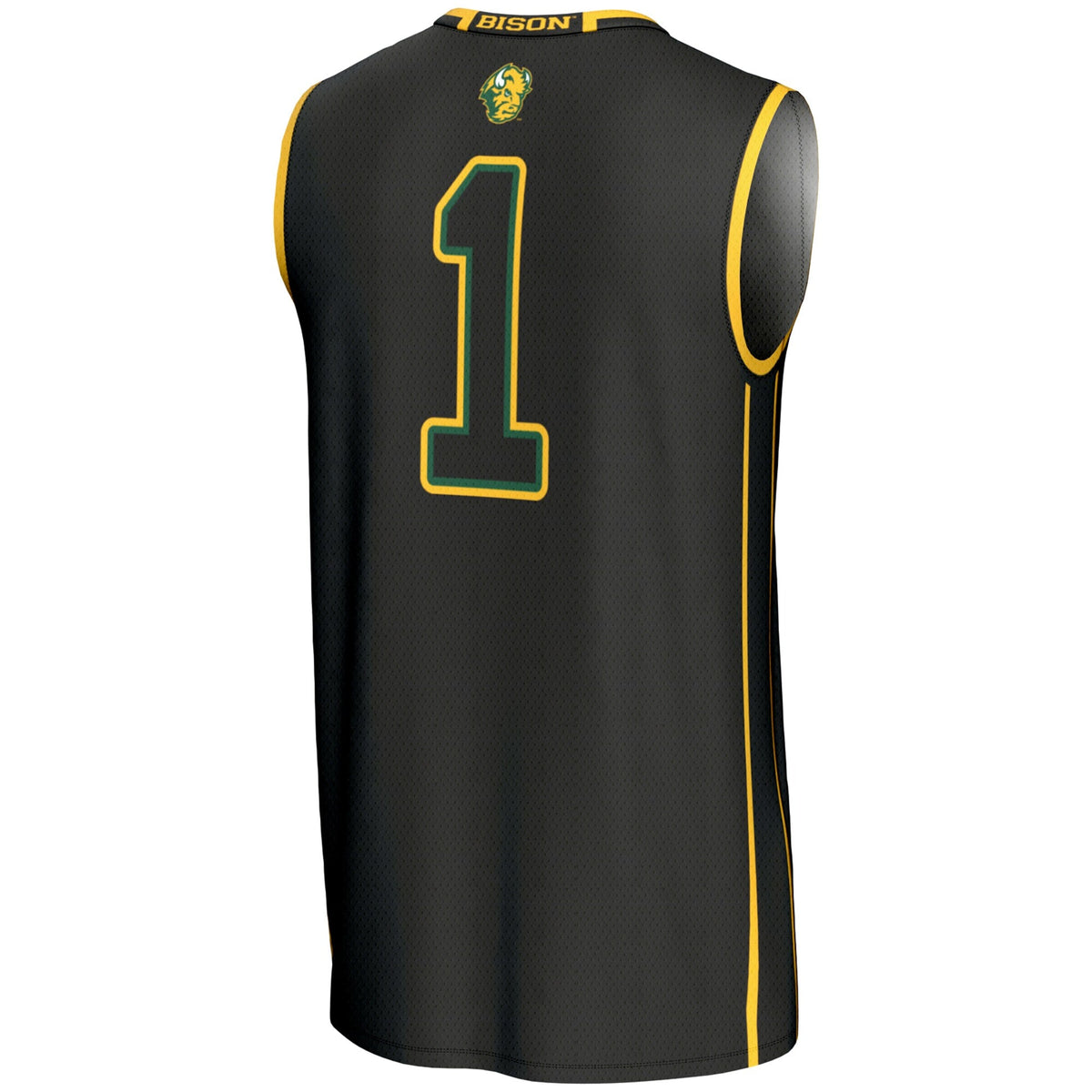 #1 NDSU Bison Lightweight Basketball Jersey - Black product image 4