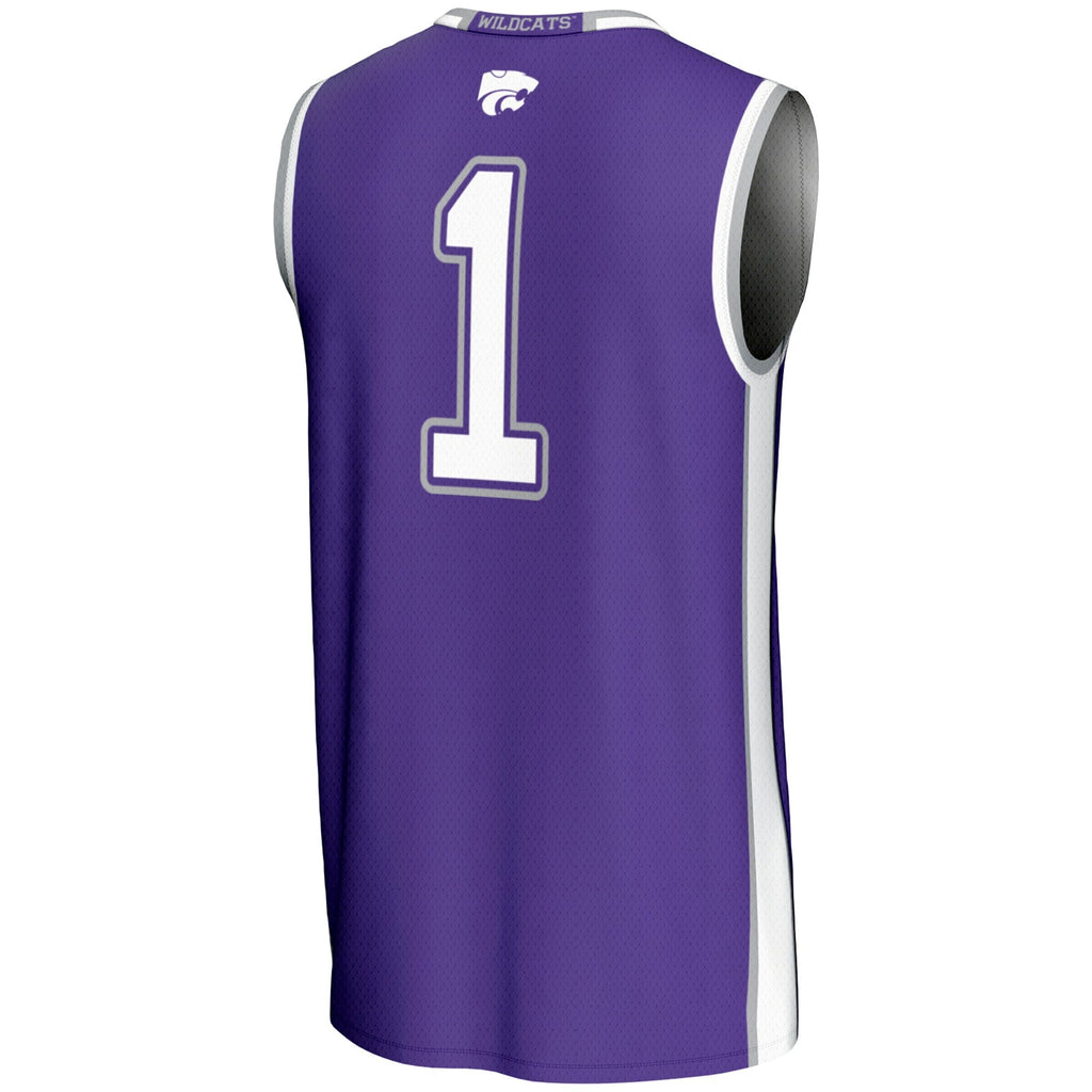 #1 Kansas State Wildcats Lightweight Basketball Jersey product image 4