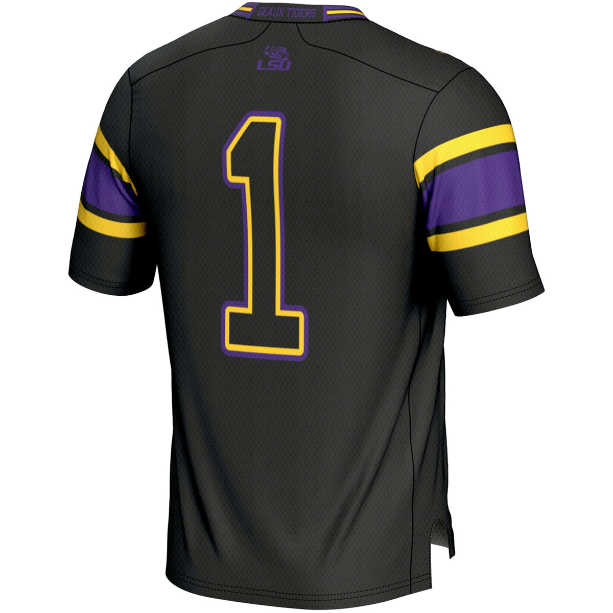 #1 LSU Tigers Endzone Football Jersey - Black product image 4