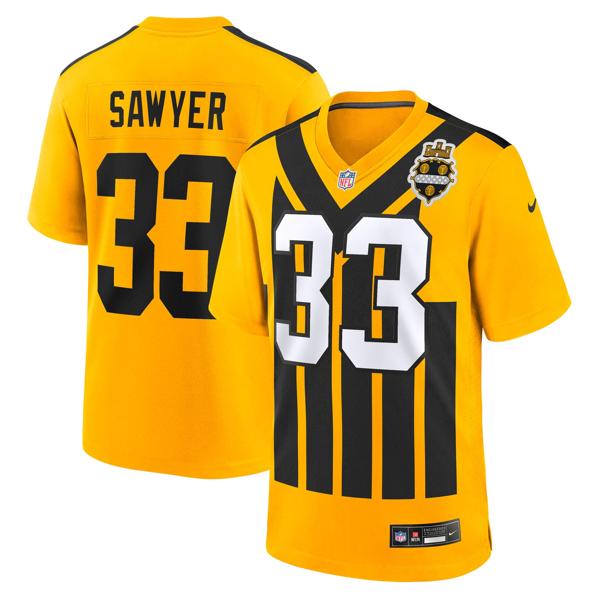 Pittsburgh Steelers Jack Sawyer Nike Black Team Game Jersey product image 13