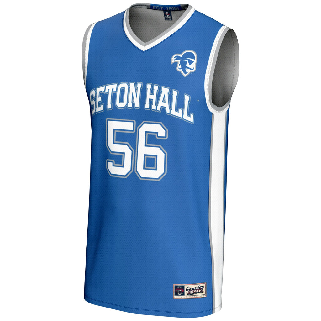 #56 Seton Hall Pirates Lightweight Basketball Jersey - Blue product image 3