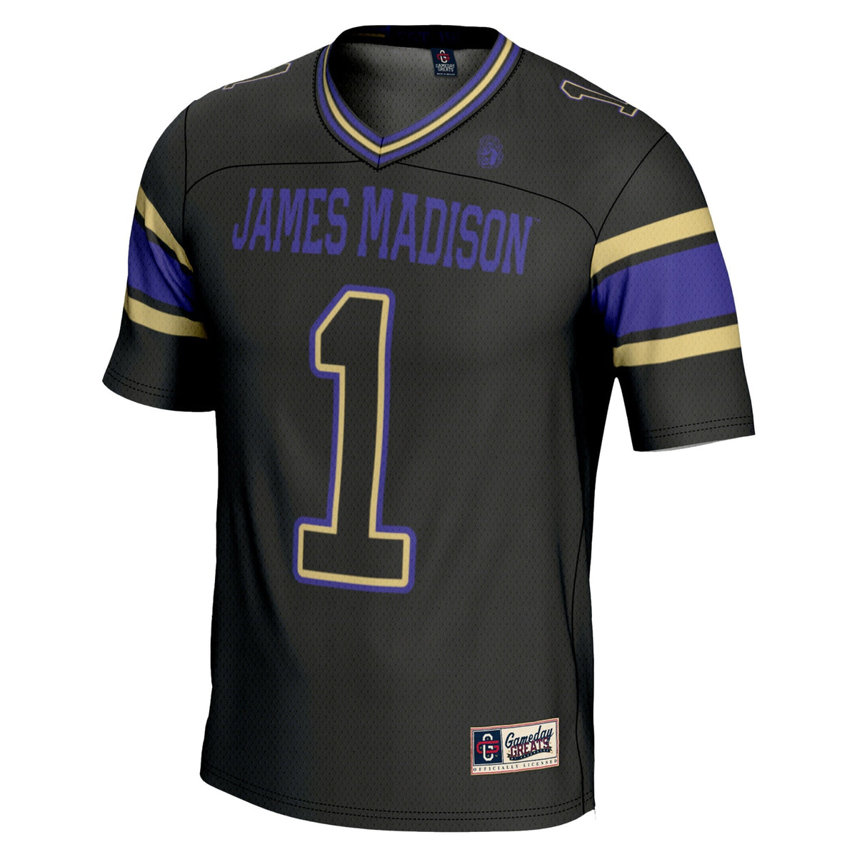 #1 James Madison Dukes Endzone Football Jersey - Black product image 3