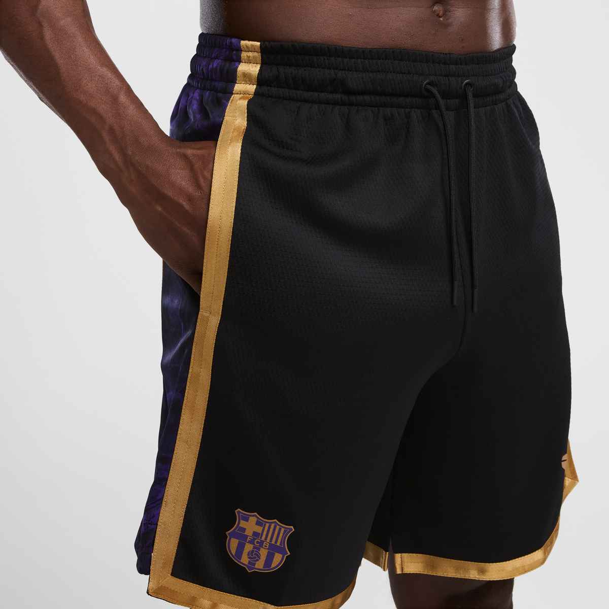 Nike FC Barcelona Away Men Kobe Dri-FIT Soccer Shorts product image 2, provided for visual reference and product detail