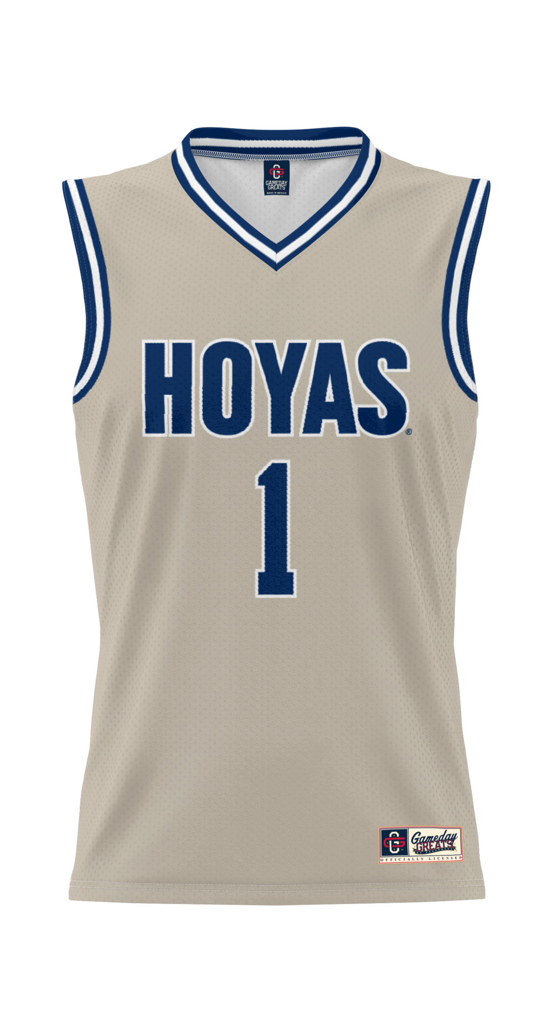#1 Georgetown Hoyas Lightweight Basketball Jersey - Gray product image 3