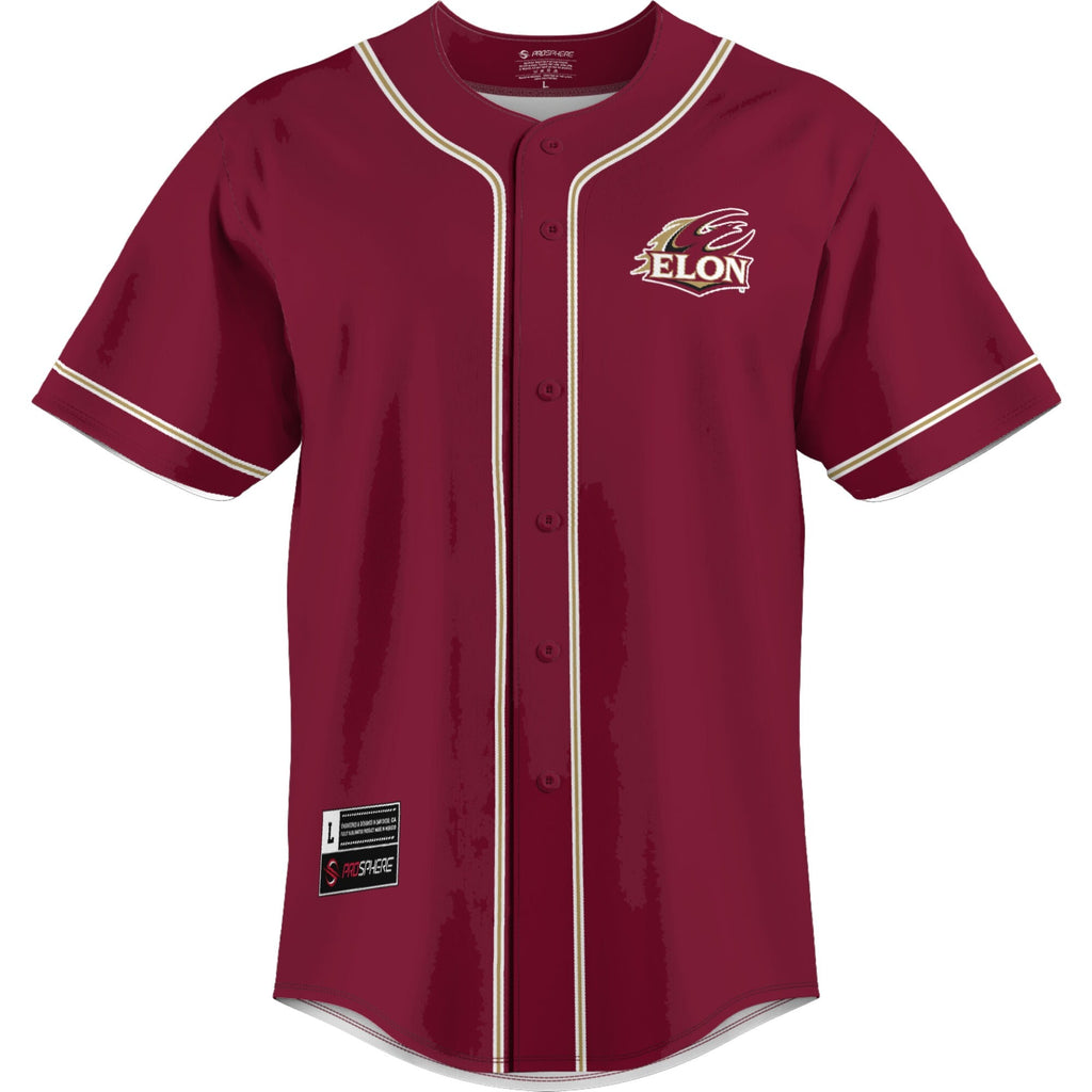 Elon Phoenix Lightweight Baseball Jersey - Maroon product image 3
