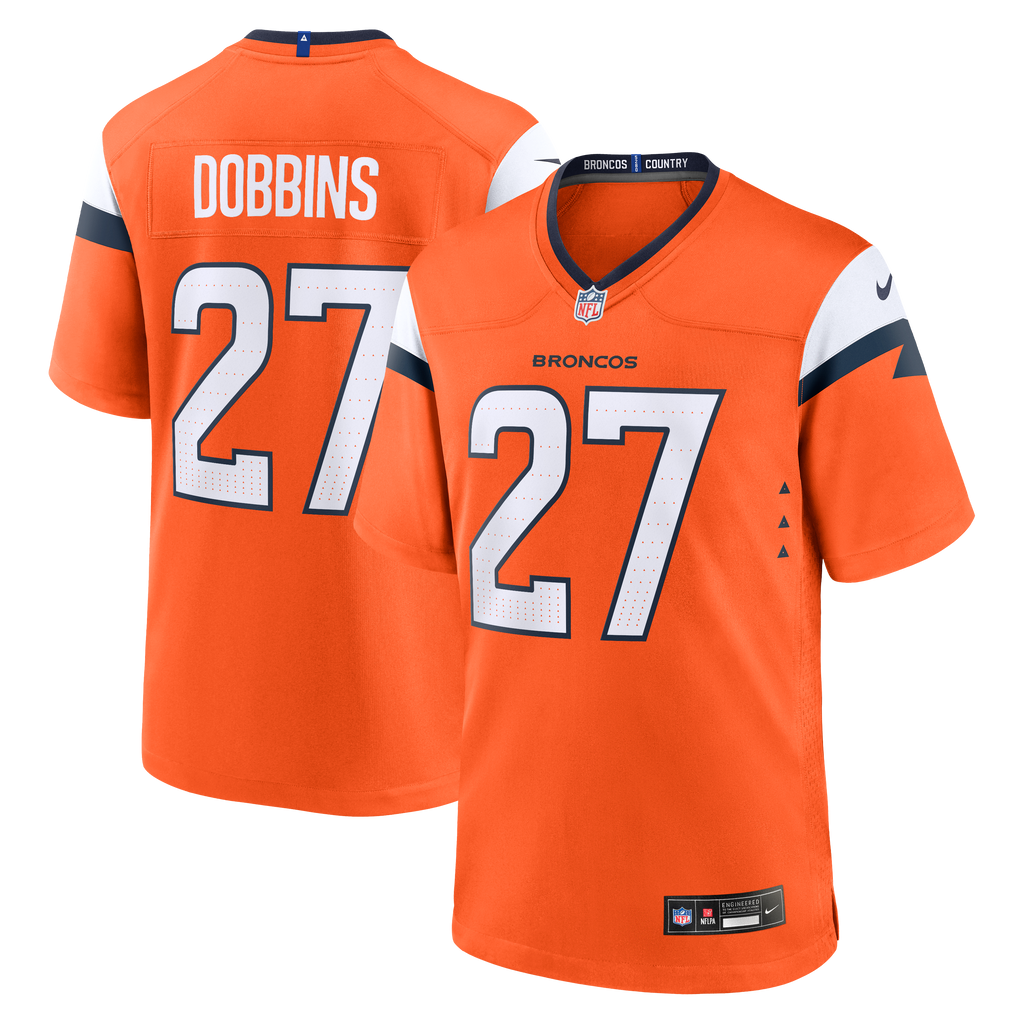 Denver Broncos J.K. Dobbins Nike Orange Team Game Jersey product image 1