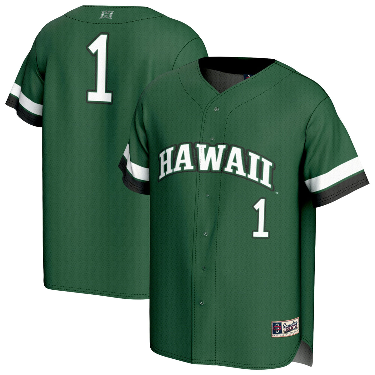 #1 Hawaii Rainbow Warriors Lightweight Collegiate Baseball product image 1