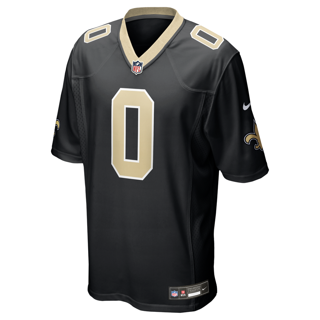 New Orleans Saints Jordyn Tyson Nike Black Team Game Jersey product image 9