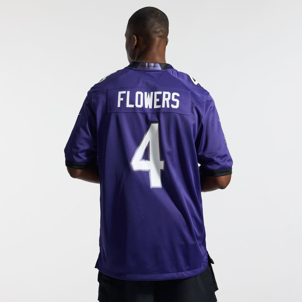 Baltimore Ravens Zay Flowers Nike Purple Team Game Jersey product image 3