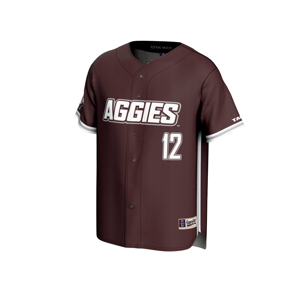 Texas A&M Aggies Lightweight Baseball Jersey - Maroon product image 3