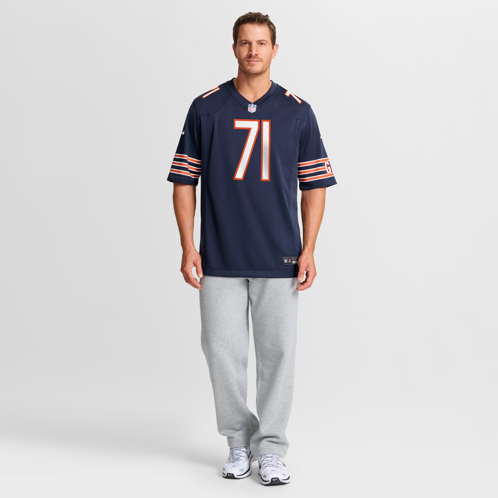 Chicago Bears Jedrick Wills Jr. Nike Navy Team Game Jersey product image 4