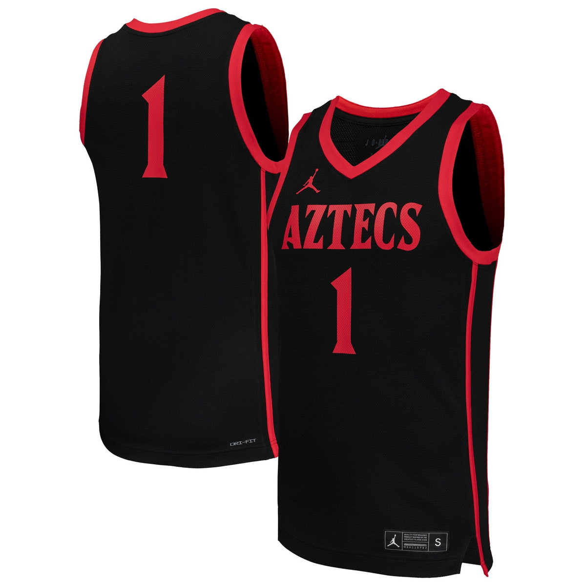 #1 San Diego State Aztecs Replica Basketball Jersey - Black product image 1
