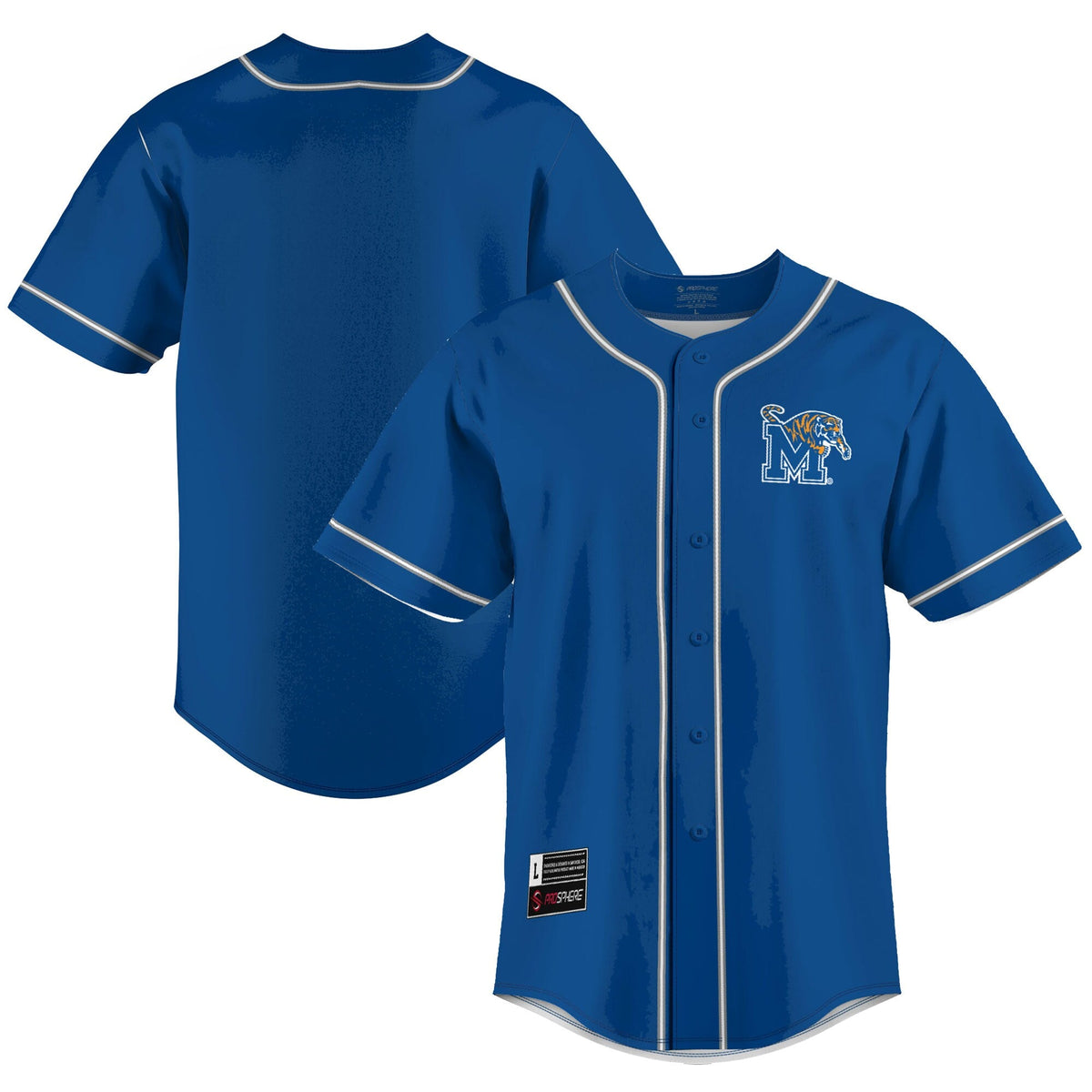 Memphis Tigers Lightweight Baseball Jersey - Blue product image 1