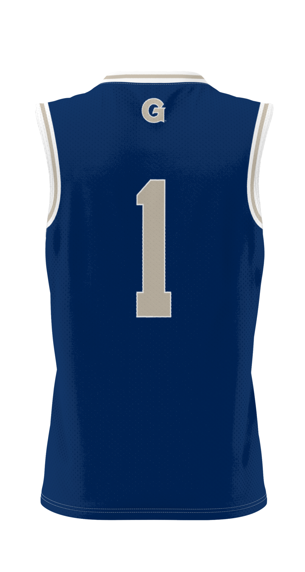 #1 Georgetown Hoyas Lightweight Basketball Jersey - Navy product image 4