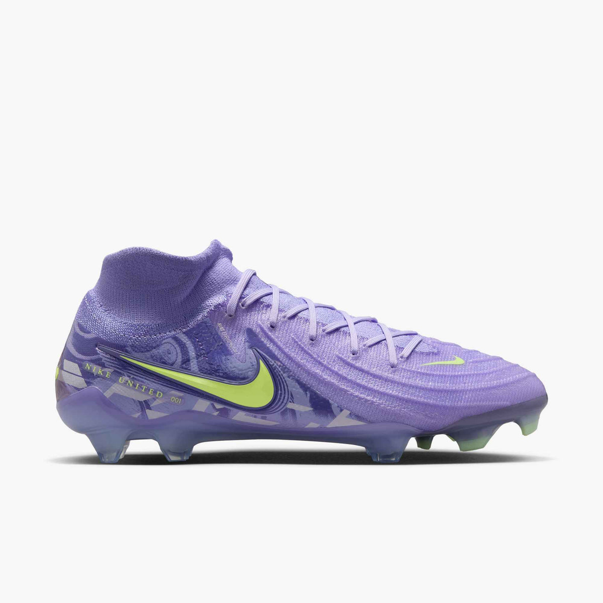 Nike United Phantom Luna 2 Elite FG High-Top Soccer Cleats product image 2, provided for visual reference and product detail