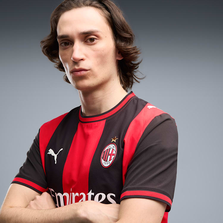 PUMA AC Milan Home Authentic Men Soccer Jersey product image 2, provided for visual reference and product detail review