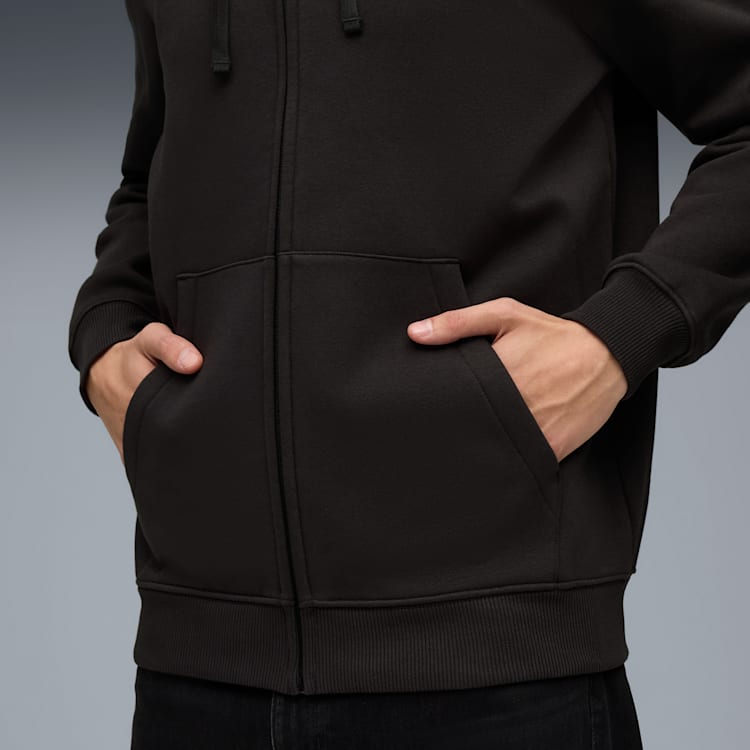 Puma AC Milan Soccer Essentials Men Fleece Zip-Up Soccer Hoodie product image 2, provided for visual reference and product