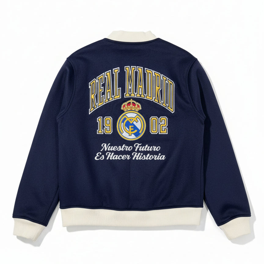 Sport Design Sweden Real Madrid Youth Varsity Wool Jacket product image 2, provided for visual reference and product detail