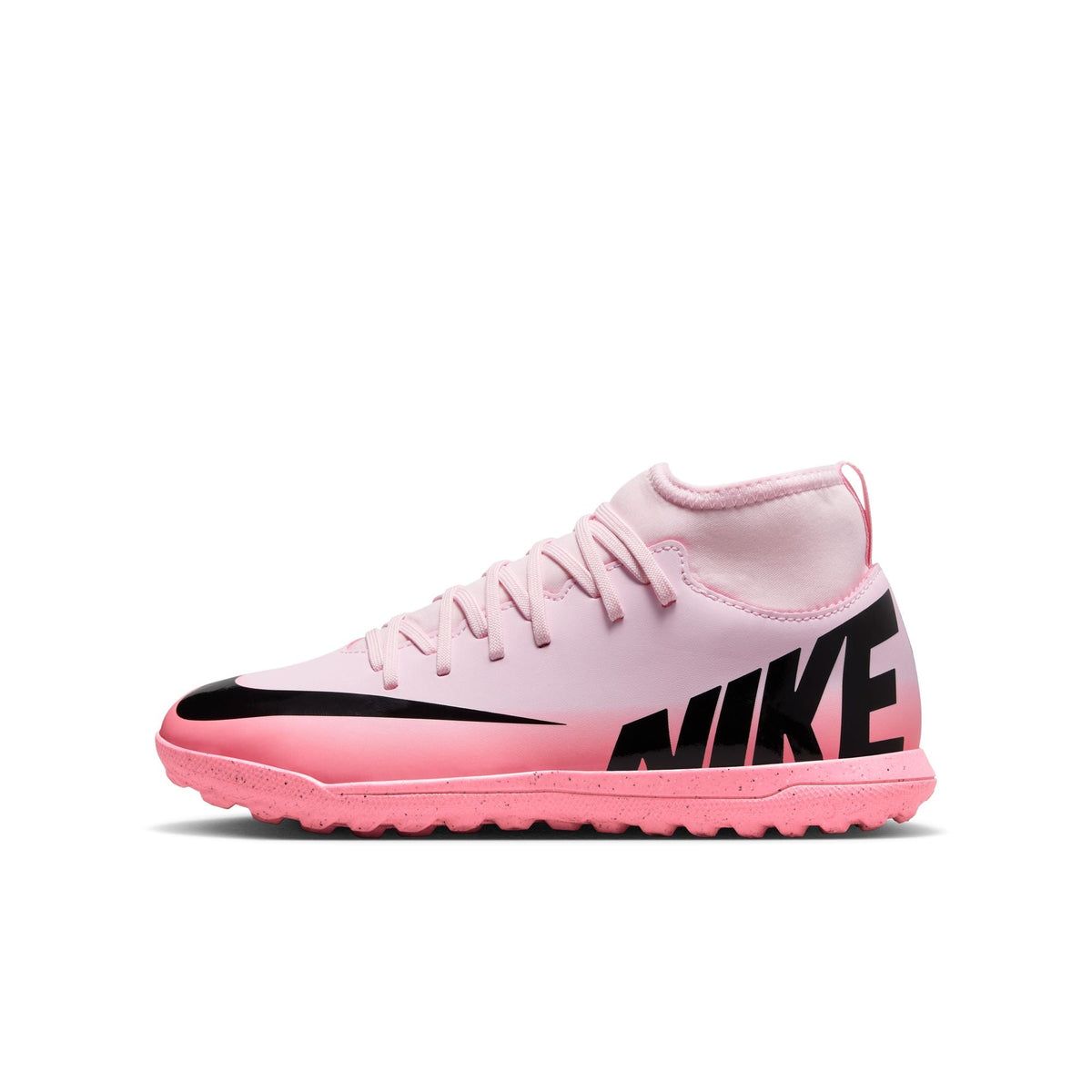 Nike Jr. Mercurial Superfly 9 Club Little/Big Kids’ Turf High-Top Soccer Shoes product image 1, provided for visual