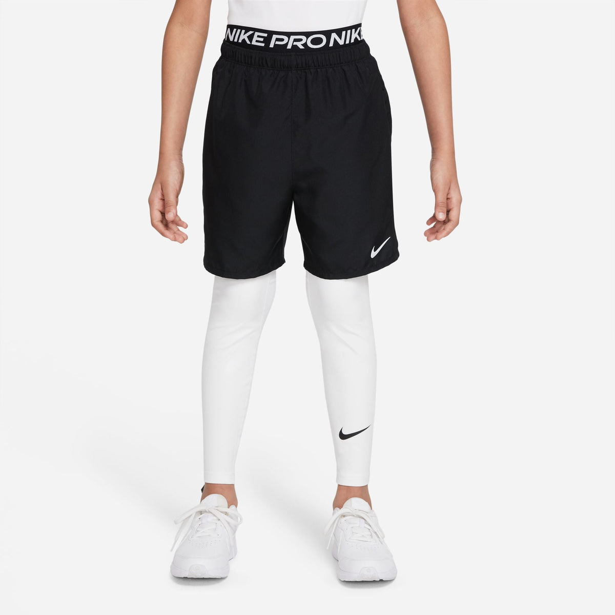 Nike Pro Dri-FIT Big Kids' (Boys') Tights product image 1, provided for visual reference and product detail review