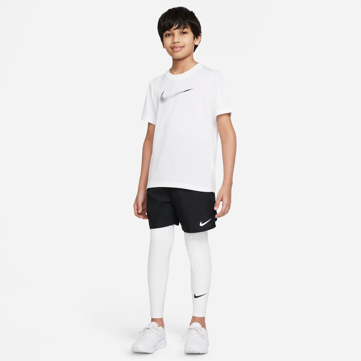 Nike Pro Dri-FIT Big Kids' (Boys') Tights product image 6, provided for visual reference and product detail review